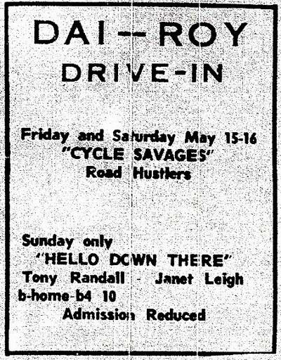 Galaxy Drive-In Theatre - 1969 Ad